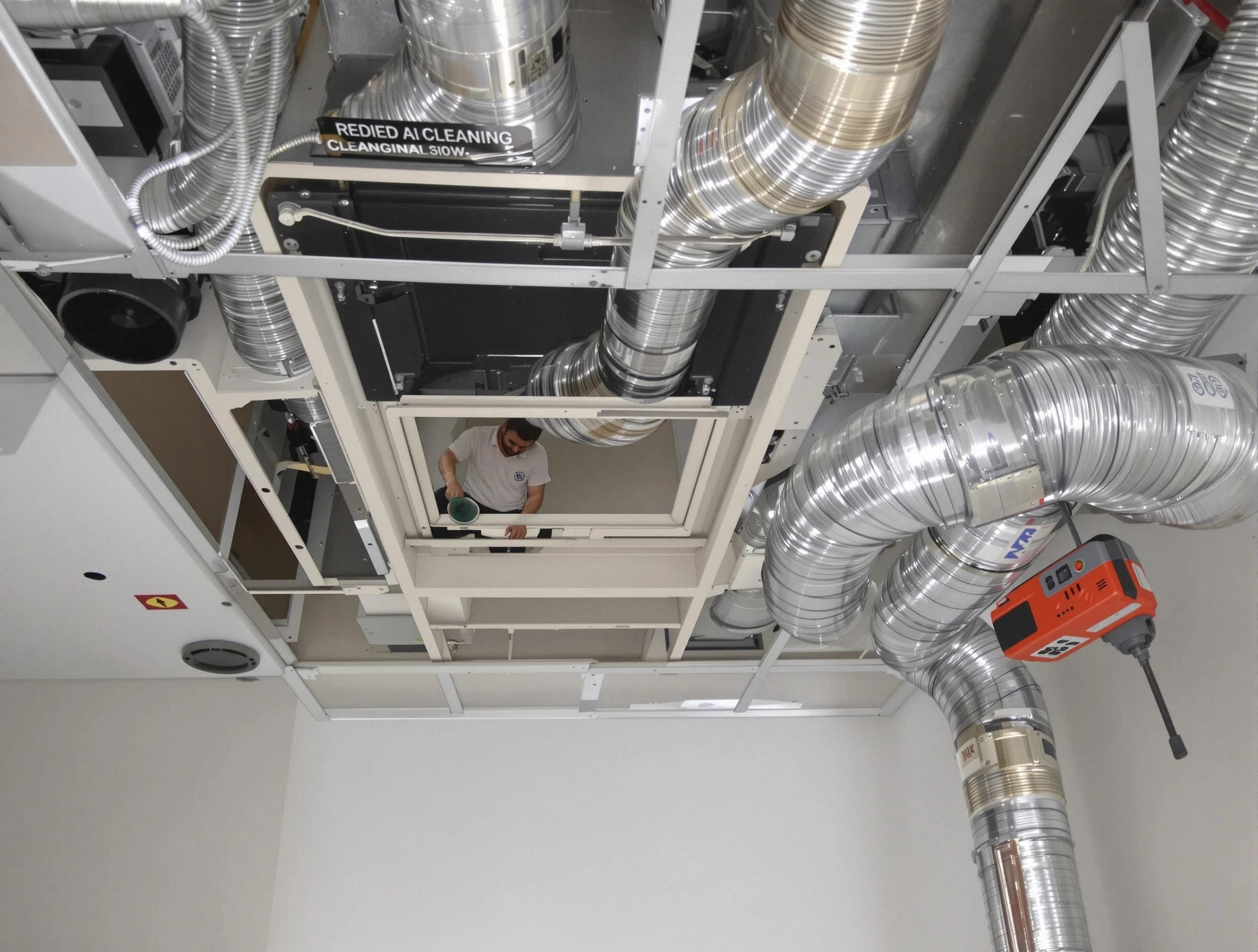 Commerce City Air Duct Cleaning technician performing detailed central duct system cleaning in Commerce City
