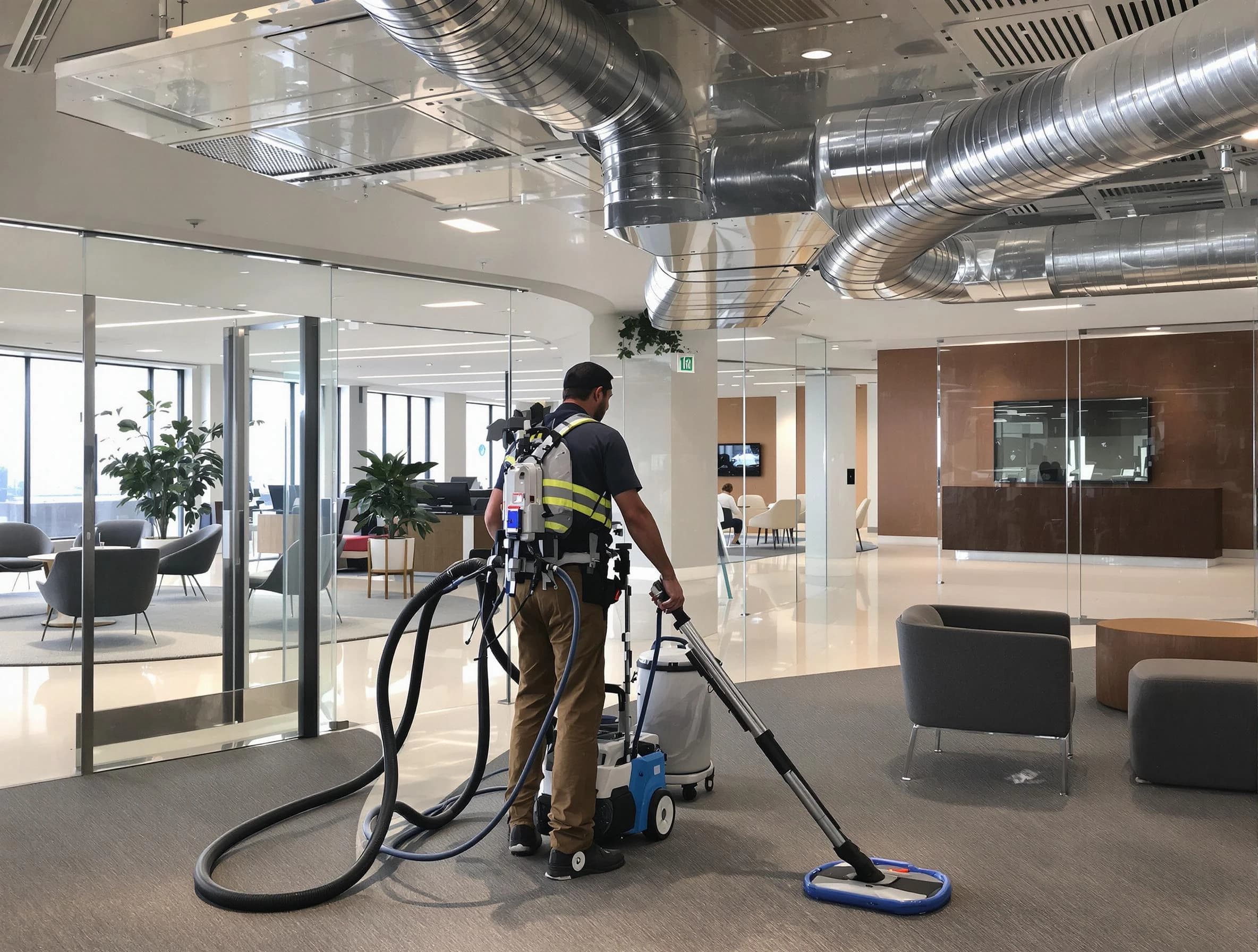 Commercial duct cleaning service by Commerce City Air Duct Cleaning in Commerce City