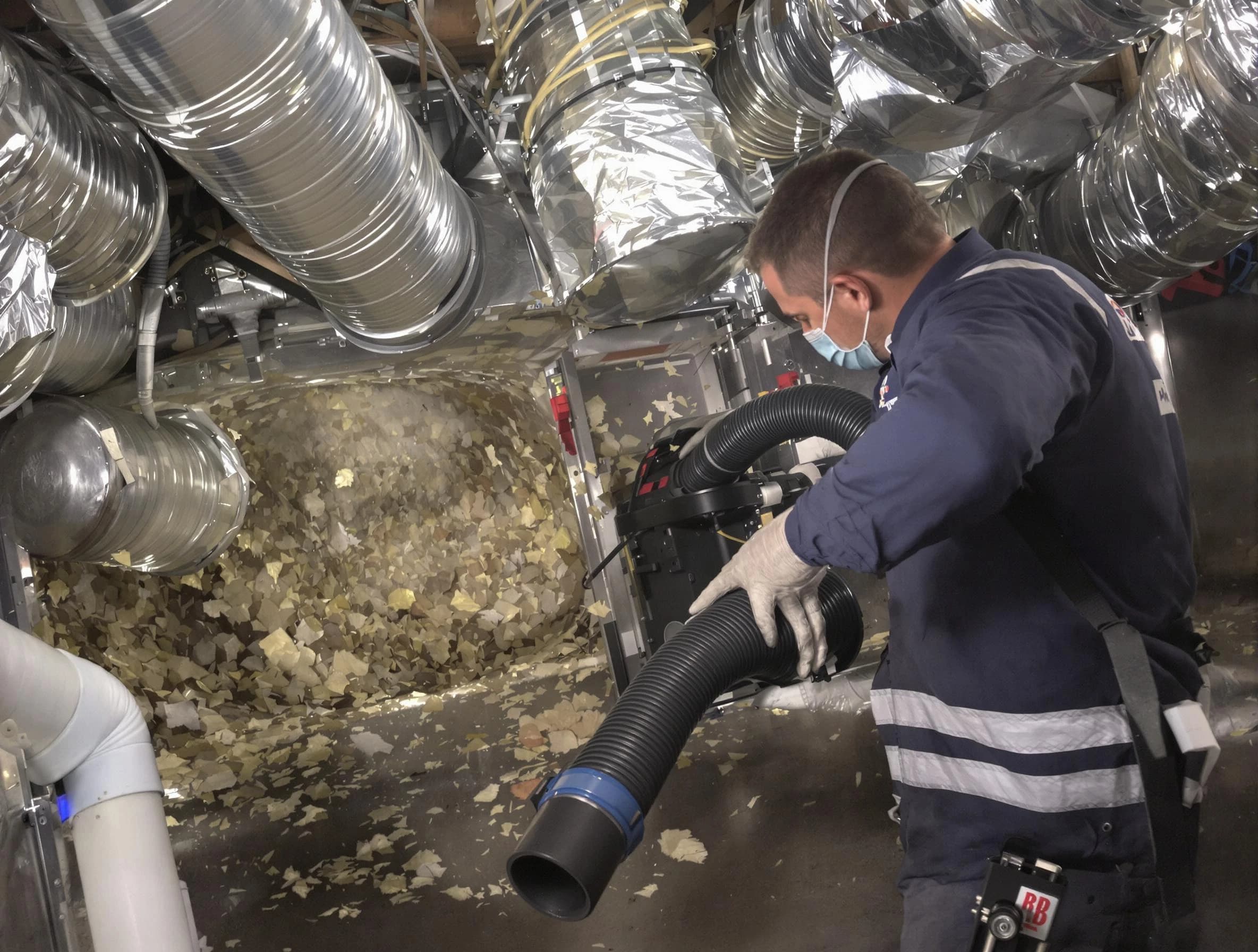 Commerce City Air Duct Cleaning specialist operating negative pressure cleaning equipment for thorough duct maintenance in Commerce City