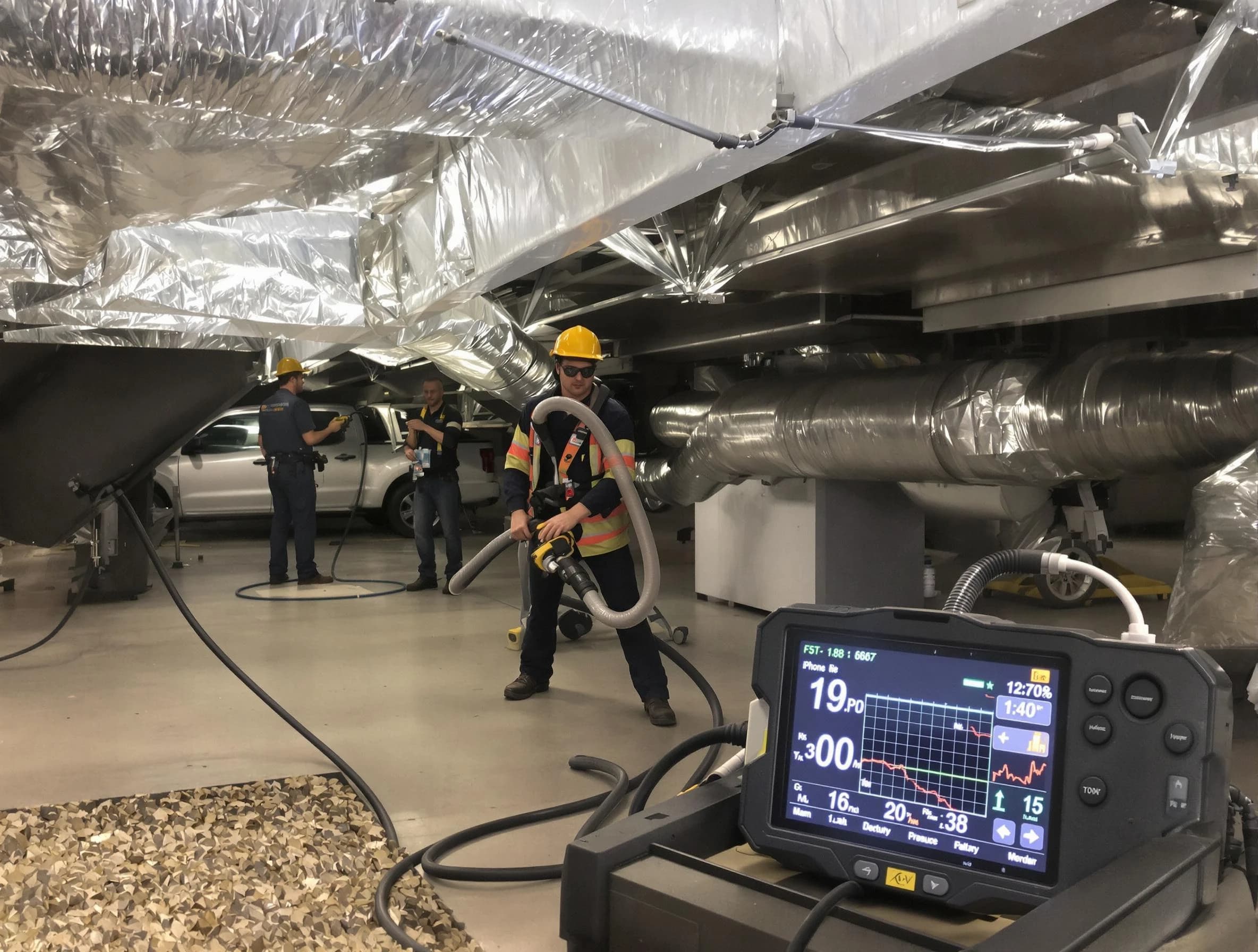 Professional negative pressure duct cleaning by Commerce City Air Duct Cleaning in Commerce City