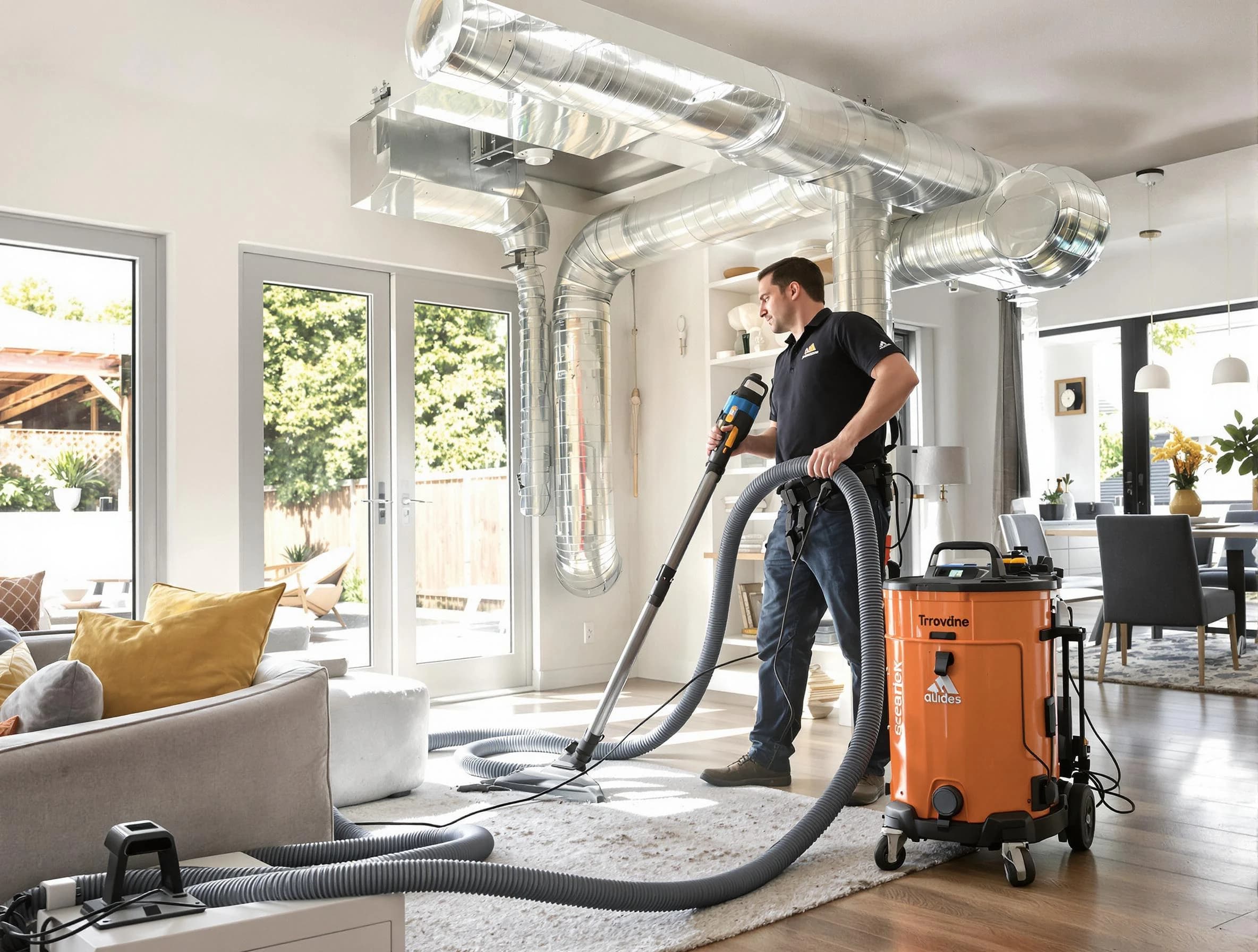 Commerce City Air Duct Cleaning specialist performing thorough residential duct cleaning using advanced equipment in Commerce City