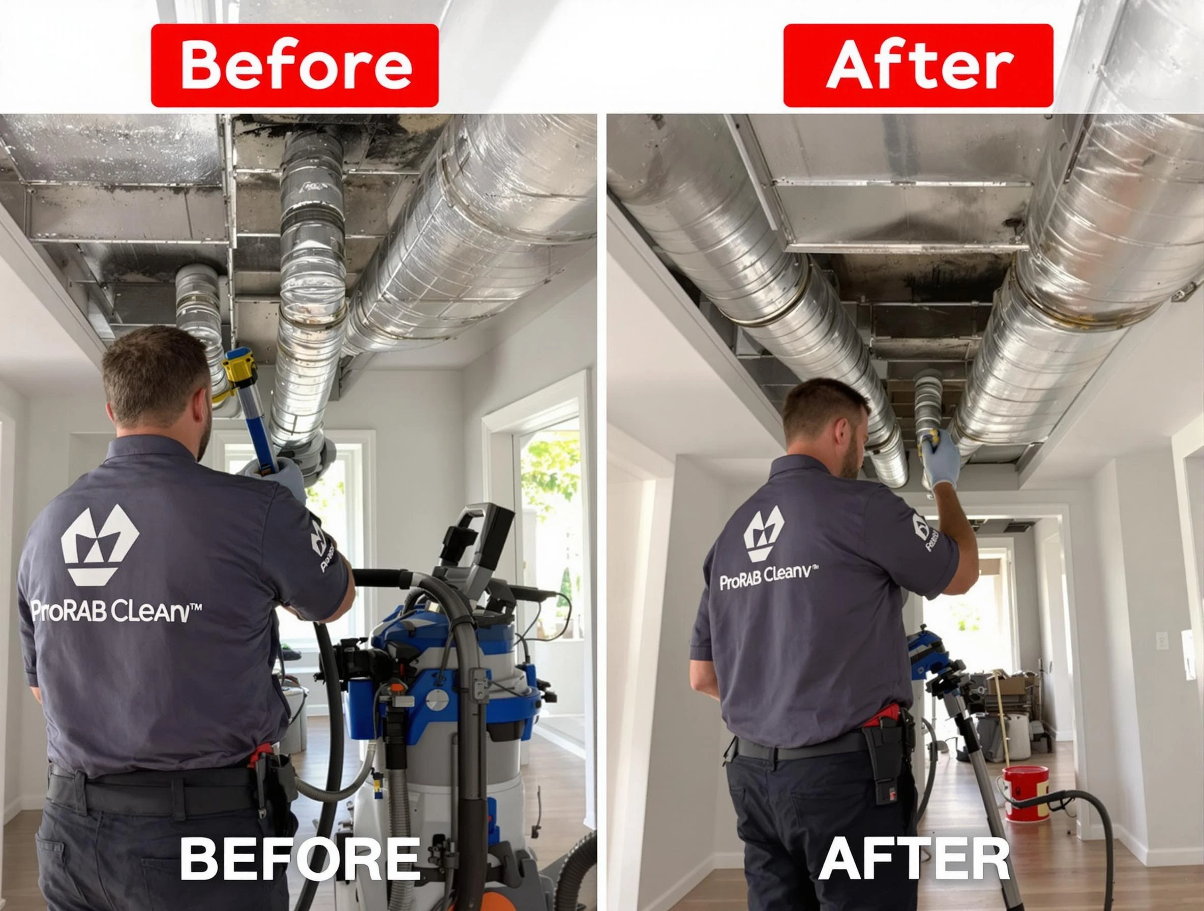 Commerce City Air Duct Cleaning expert performing thorough residential duct cleaning in a Commerce City home